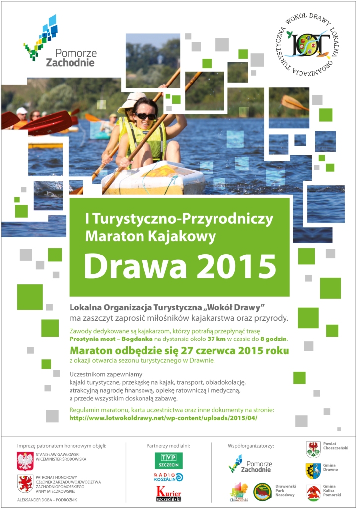 Plakat maraton kajakowy