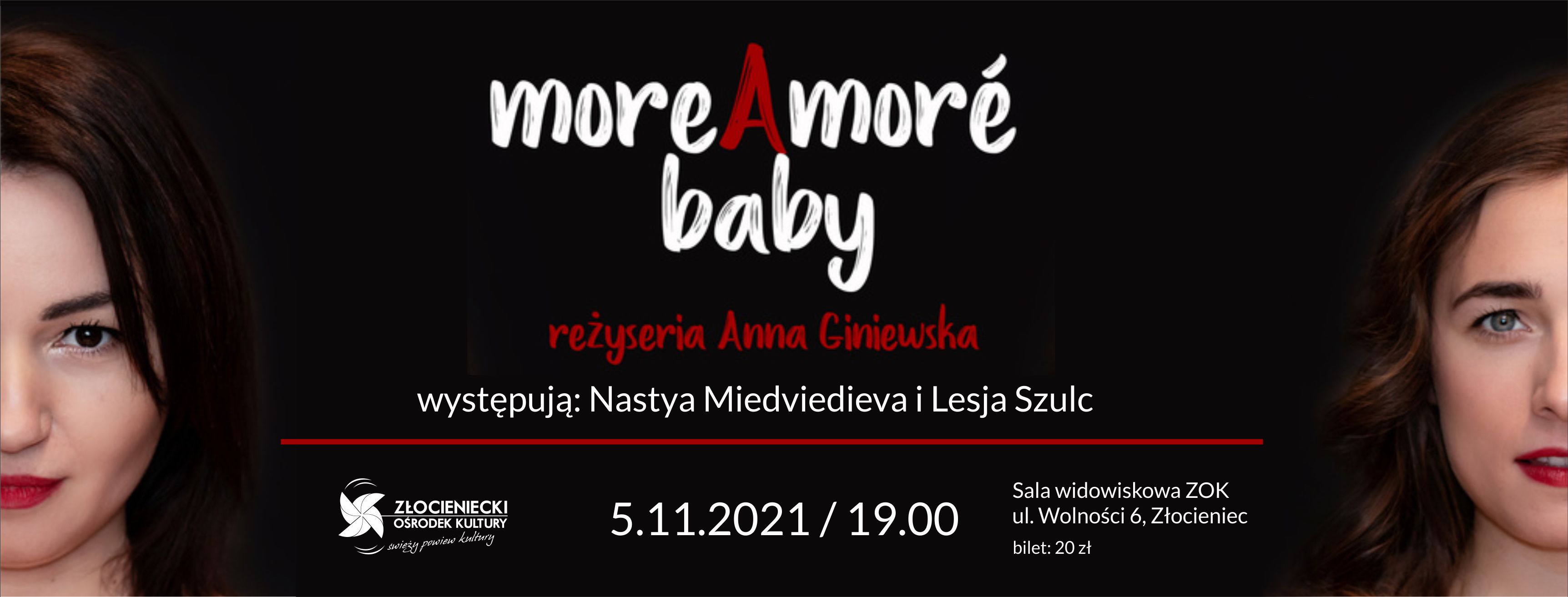 more amore spektakl baner wąski