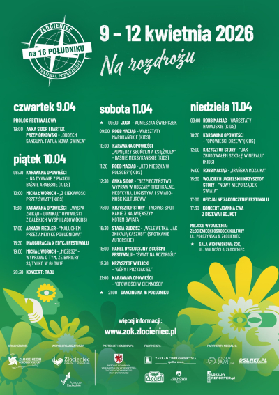 Złocieniecki Ośrodek Kultury zaprasza na Jubileuszowy Festiwal Podr&oacute;żniczy w Złocieńcu