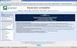 Generator Wniosk&oacute;w dostępny