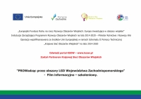" PROWadząc przez obszary LGD Wojew&oacute;dztwa Zachodniopomorskiego" - Film informacyjno &ndash; szkoleniowy.